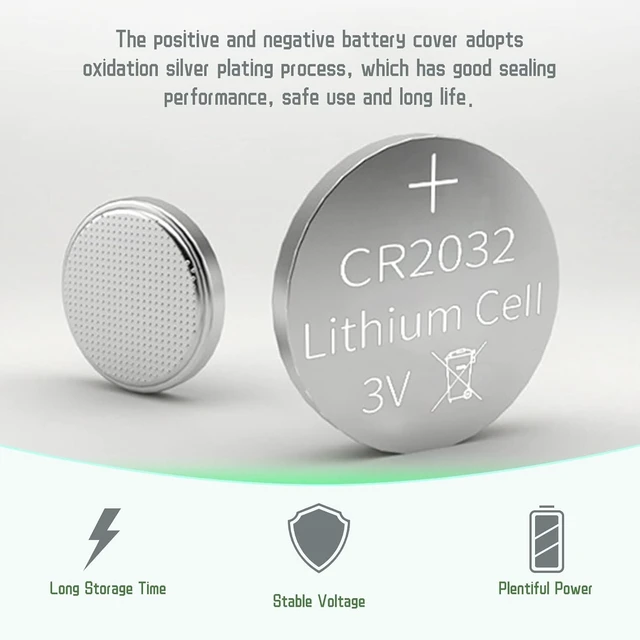 Alt view image 5 of 7 - 200PCS CR2032 Lithium Battery Batteries 3V Coin Button Cell