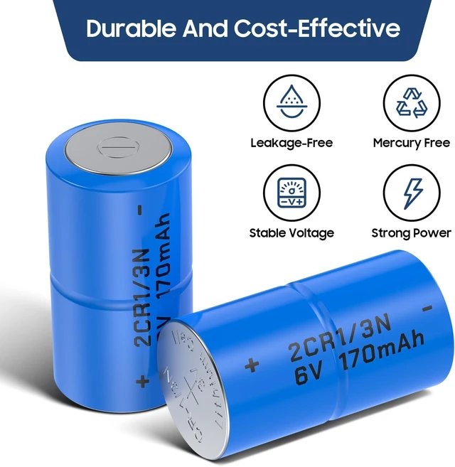 Alt view image 5 of 7 - 4 Batteries 2CR1/3N 6 Volt Dog Collar Receiver Battery