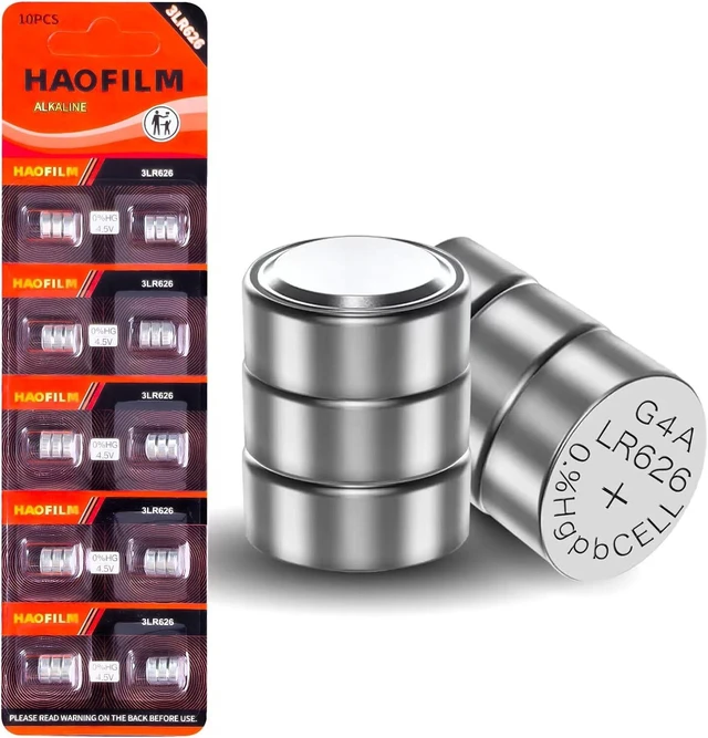 Main image of HAOFILM 3LR6263AG43X377 Advanced Alkaline Battery, 4.5V Round Coin Cell Battery, for Laser Training CartridgesPack of 10