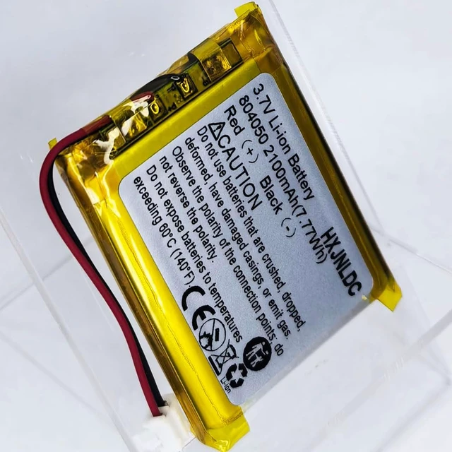 Alt view image 6 of 6 - DC 3.7V 2100mAh 804050 li-ion Lithium Ion Polymer Battery Replacement for DIY 3.7-5V Electronic Products with Built-in 2-Wire Battery Replacement, Mobile Energy Storage Power Supply