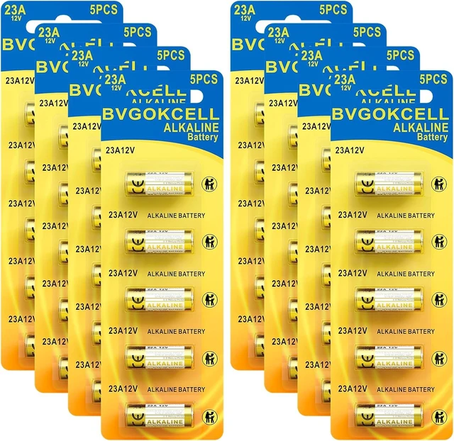 Main image of A23 23A 12 Volt Battery (40-Pack), MN21/23 12V Alkaline Battery
