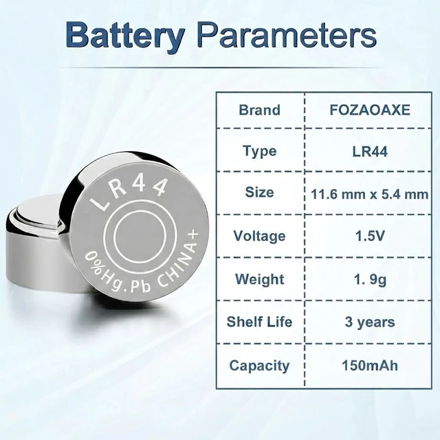 Alt view image 4 of 7 - LR44 200 Pack,AG13 357 A76 1154 V13GA Alkaline Coin Cell Battery