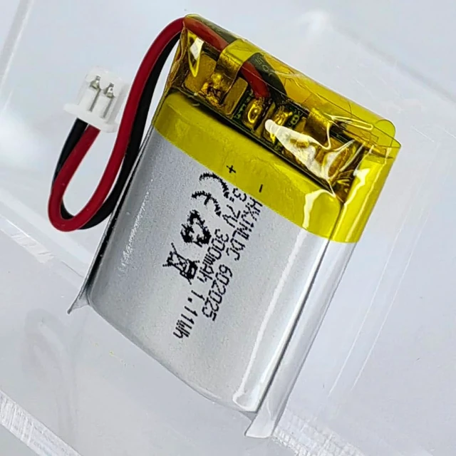 Alt view image 5 of 5 - DC 3.7V 300mAh 602025 Rechargeable Lithium Polymer Battery, Suitable for DIY 3.7-5V Electronic Products with Built-in 2-Wire Battery Replacement and LED Lights