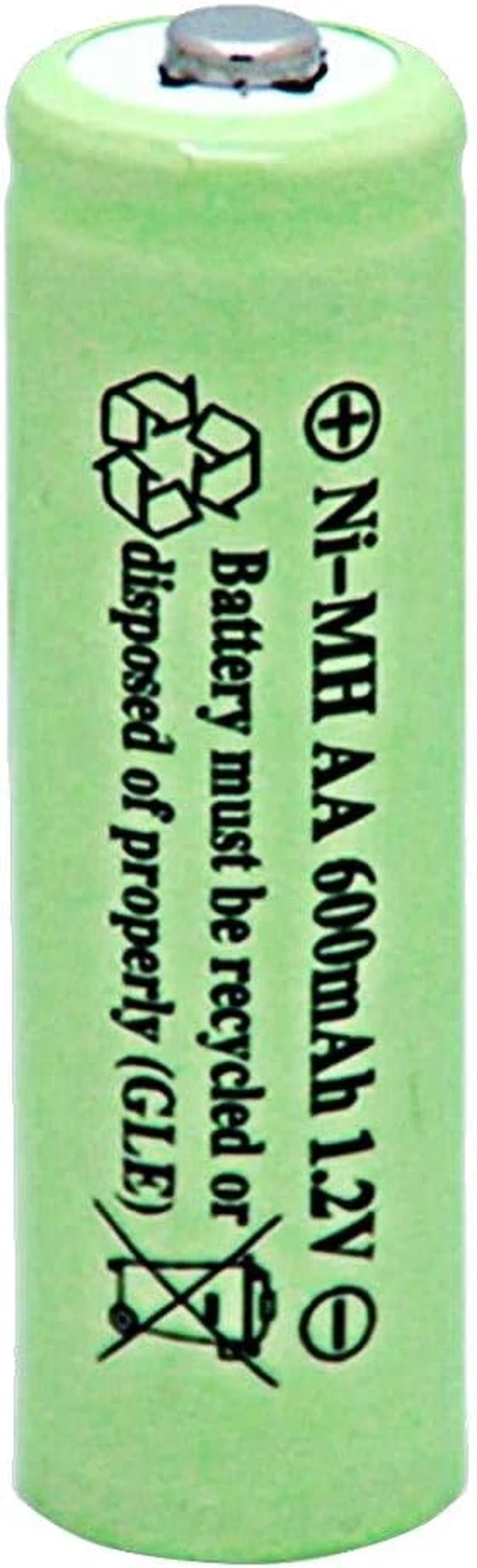 Alt view image 2 of 7 - NiMH AA 600mAh 1.2V Rechargeable Batteries for Solar Lights, Garden Lights, Remotes, Mice(Pack of 12)