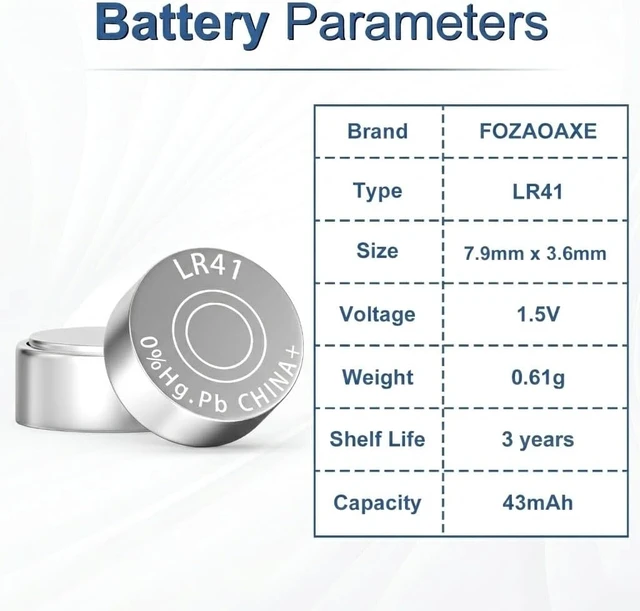 Alt view image 4 of 7 - LR41 200 Pack,AG3 392 384 192 L736 V3GA Alkaline Coin Cell Battery