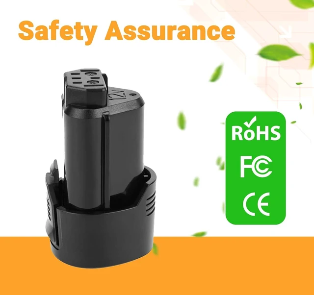 Alt view image 6 of 7 - Shentec 3000mAh 12V Li-ion Battery fits Ridgid R82007 R82008 AC82008
