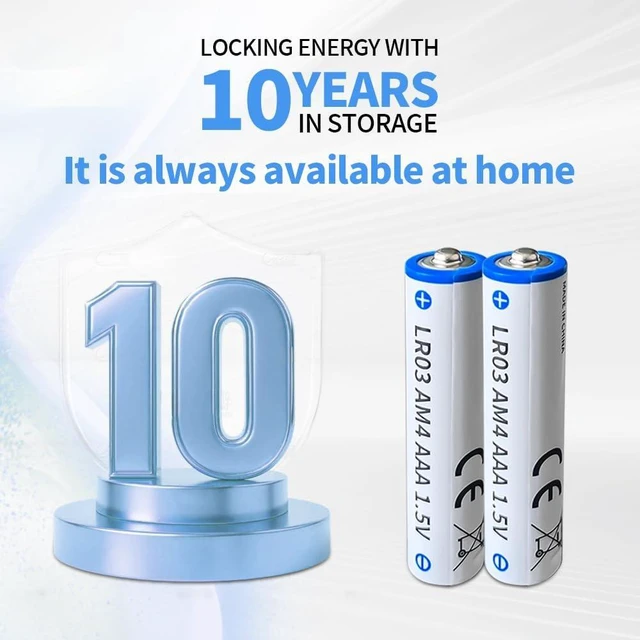 Alt view image 2 of 7 - AAA Alkaline Batteries High-Capacity 1.5V Ultra Long Lasting,40 Pack Non-Rechargeable Tripe A Batteries for Your Device,10-Year Shelf Life