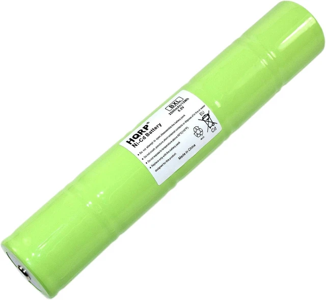 Alt view image 3 of 7 - HQRP Ni-Cd 1/2D 6V 2500mAh Rechargeable Battery Works with Maglite 201701/40070249 / ESR4EE3060 / ET2600D / ML5000 / N38AF008A Battery Replacement