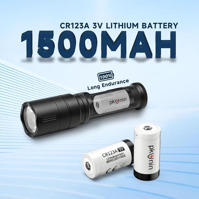 Alt view image 4 of 6 - PKUNIN CR123A 3V Lithium Battery 36 Pack CR17345 3 Volt Photo Batteries