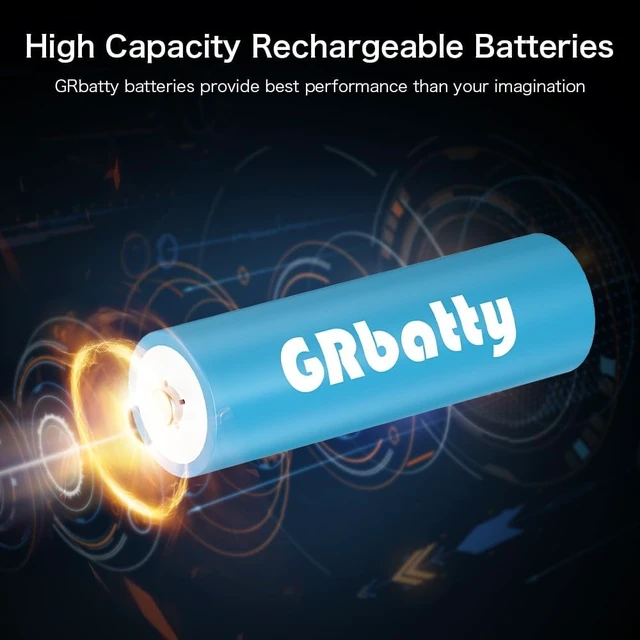 Alt view image 7 of 7 - Rechargeable AA Batteries NiMH, 3300mAh 1.2V, High Capacity (8AA+8AAA)