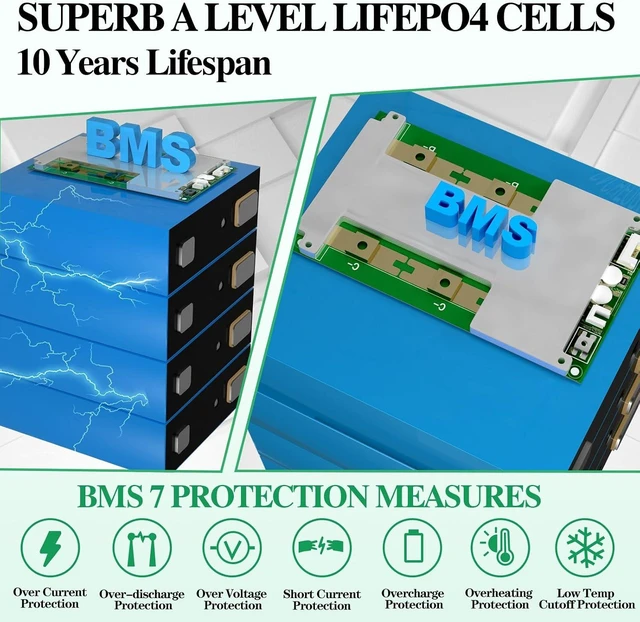 Alt view image 4 of 7 - 12V 200Ah LiFePO4 Lithium Battery Built-in 150A BMS