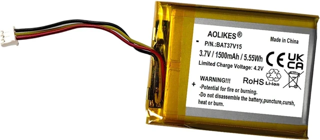 Main image of AOLIKES 1500mAh 533-000181 Battery Replacement for Logitech G735 / G733 Lightspeed Gaming Headset,Compatible with HyperX Cloud Flight, Cloud II III Wireless Headset