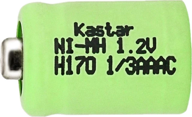 Alt view image 3 of 4 - Kastar 3 Pack 1/3 AAA 170mAh Button Top NiMH Battery Replacement for Solar Lights Battery, Outdoor Solar Garden Art Light Battery, 1/3AAA-150NM-NT, GP-17AAAH, GP17AAAH, Sanyo N-50AAA, GP 1/3AAA-170NM