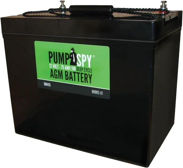 Main image of PumpSpy 12V 75Ah AGM Battery for Sump Pumps, Maintenance-Free,