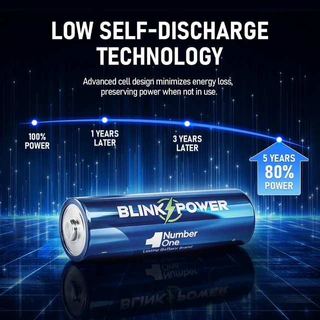 Alt view image 4 of 7 - Blinkspower Rechargeable AA Batteries 16 Pack, 3000mAh NO.1 Lasting 1.2V NiMH AA Batteries, Recharge up to 1500x Times for Household and Gaming Devices