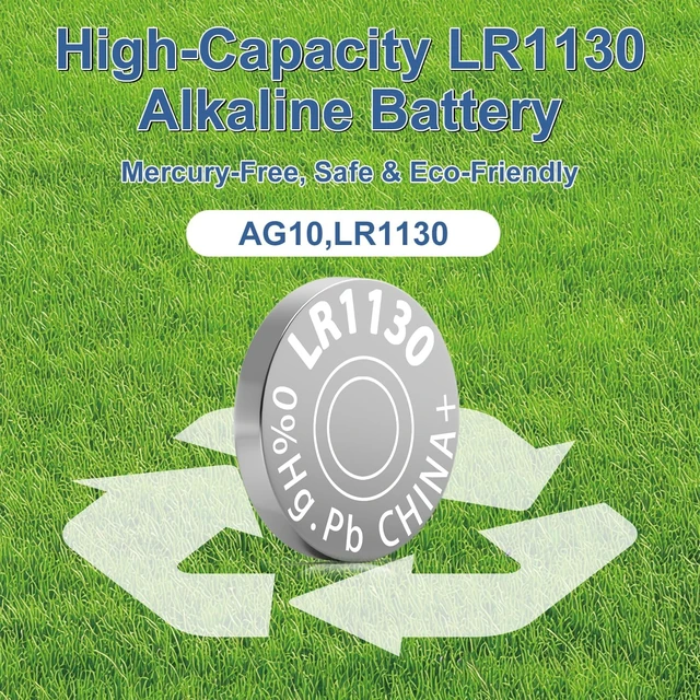 Alt view image 7 of 7 - LR1130 AG10 389 390 L1131 LR54 Alkaline Coin Cell Battery 200 Pack