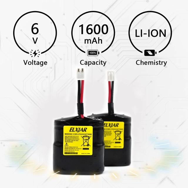 Alt view image 4 of 6 - (2-Pack) 6V Non-Rechargeable Battery Pack for Pulse and Pulse 2 Devices