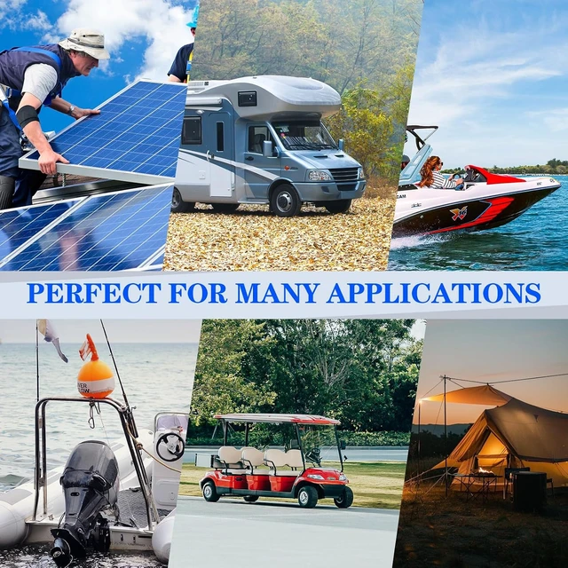 Alt view image 7 of 7 - 12V 200Ah LiFePO4 Battery, Rechargeable Lithium Battery with 150A BMS,Perfect for RV,Solar,Off-Grid