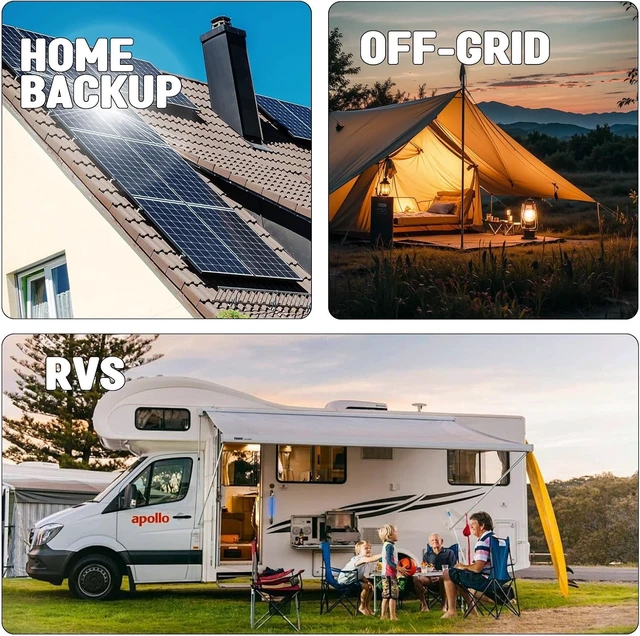 Alt view image 6 of 7 - 12V 330Ah Smart LiFePO4 Lithium Battery with 200A BMS, Compact Lithium Iron Phosphate Battery for Solar, RV, Home Energy Storage