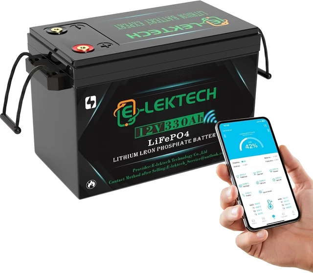 Main image of 12V 330Ah LiFePO4 Lithium Battery Small Size Built-in 200A BMS