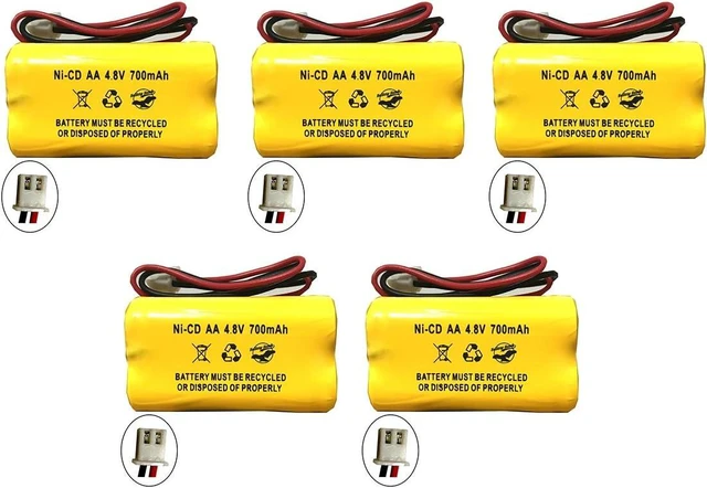 Main image of Battery Hawk (5 Pack) DAA700MAH4.8V BL93NC487 DAA700MAH4.8V Ni-CD AA 700mAh 4.8v AA600mAh AA700MAH AA500MAH BL93NC484