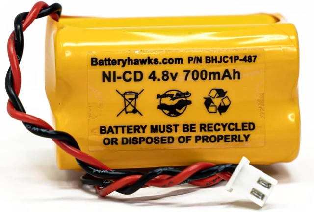 Alt view image 2 of 7 - Battery Hawk (5 Pack) DAA700MAH4.8V BL93NC487 DAA700MAH4.8V Ni-CD AA 700mAh 4.8v AA600mAh AA700MAH AA500MAH BL93NC484