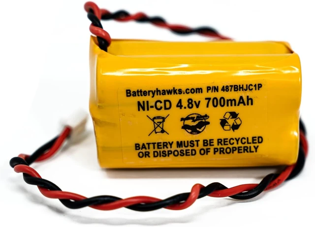 Alt view image 7 of 7 - Battery Hawk (5 Pack) DAA700MAH4.8V BL93NC487 DAA700MAH4.8V Ni-CD AA 700mAh 4.8v AA600mAh AA700MAH AA500MAH BL93NC484