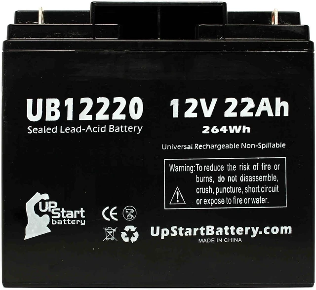 Alt view image 3 of 4 - 2X 12V 22Ah UB12220 Universal Battery Sealed Lead Acid AGM SLA