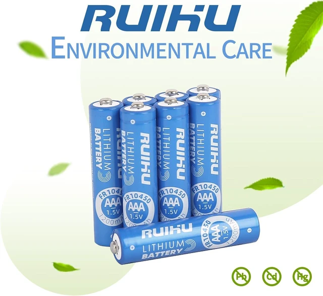 Alt view image 4 of 6 - AAA Lithium Batteries, 8 Pack Lithium Iron Triple A Batteries, 1.5V 1200mAh Longer Lasting AAA Lithium Batteries, Non-Rechargeable (Lithium AAA-8 PCS)