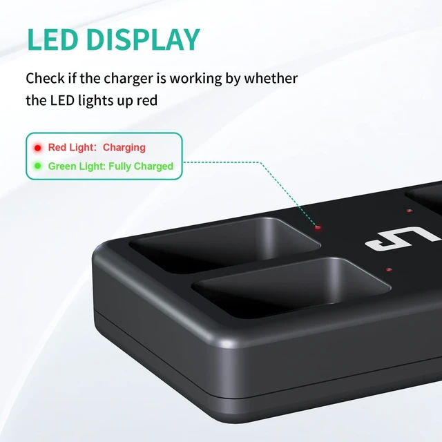 Alt view image 5 of 7 - LP 9V Rechargeable Batteries with Micro USB Charging Station 4 Pack 500mAh