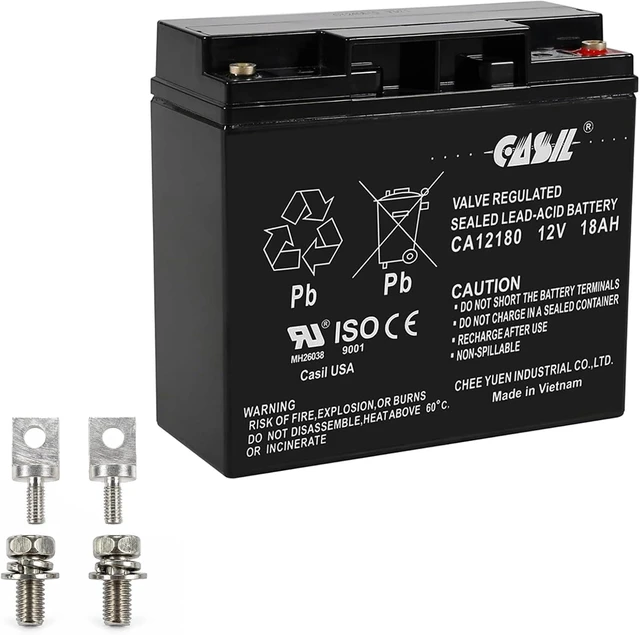 Main image of Casil 12V 18Ah Replacement Battery for Champion Generators, Fits 7000W & 9000W Models, CP12180 Compatible