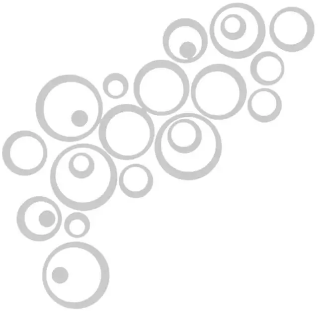 Main image of Circles Mirror Mural Art Sticker Acrylic Wall Decals DIY Wall Mural Sticker Removable Lightweight for Television Background Wall