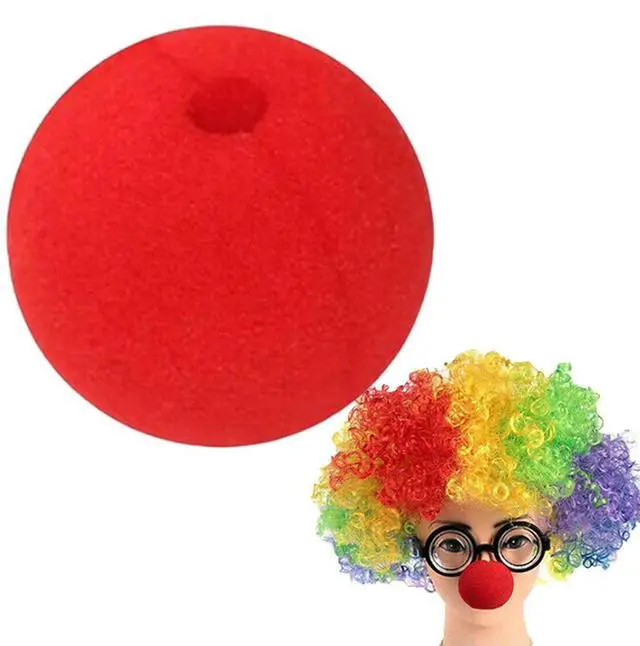 Alt view image 2 of 7 - 50mm Red Sponge Balls Foam Circus Clown Nose for Red Nose Day Cosplay Props Party Funny Stage Performance Props Circus Supplies