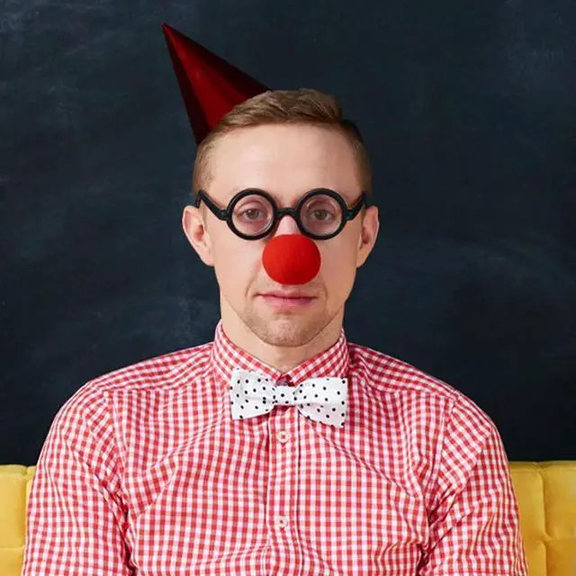 Alt view image 4 of 7 - 50mm Red Sponge Balls Foam Circus Clown Nose for Red Nose Day Cosplay Props Party Funny Stage Performance Props Circus Supplies