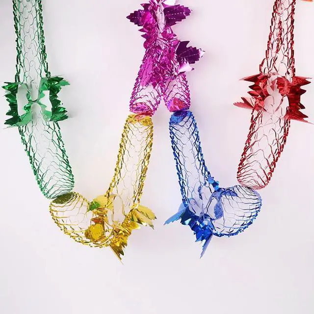 Alt view image 4 of 4 - Christmas Foil Garland Ceiling Decorations lic Foil Garlands Ceiling Hanging Christmas Garland Xmas Party Decor