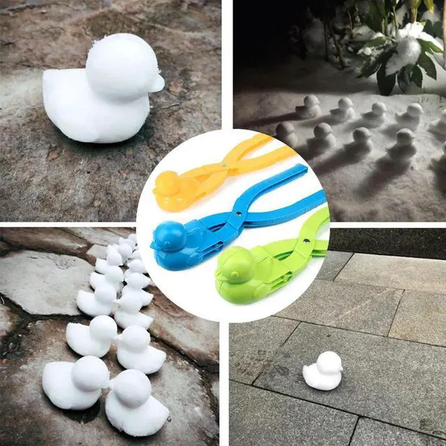 Alt view image 3 of 4 - Cartoon Duck Snowball Maker Clip Kids Toys Outdoor Sand Snow Ball Mold Toys Winter Snow Ball Maker Sand Mold Tool