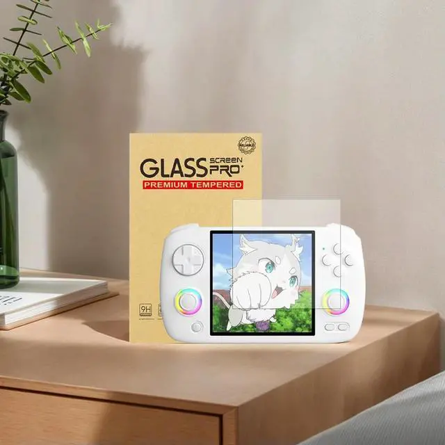 Alt view image 4 of 4 - 9H HD Portable Game Console Screen Protector Film Anti-Scratch Tempered Film for Anbernic RG CubeXX Game Accessories