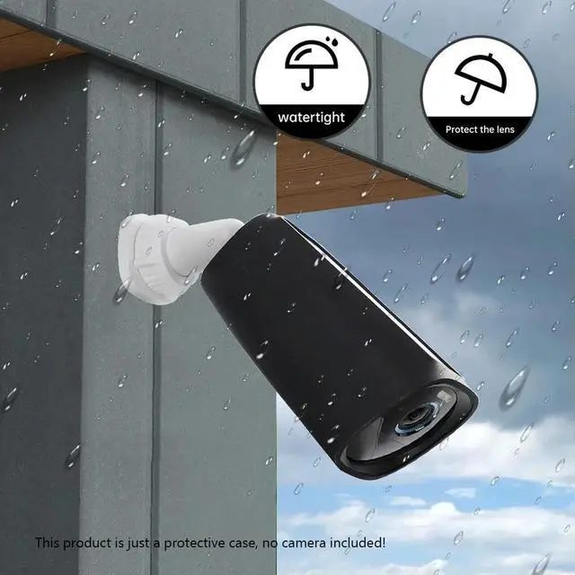 Main image of Camera Protection Cover Silicone Monitor Camera Protector UV-proof Weather-proof for Eufy Cam 3 Add-on Wireless Security Camera
