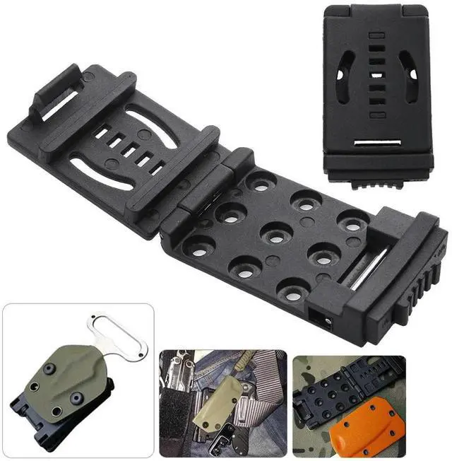Main image of Multi-functional K Sheath Clip Belt Scabbard Kit Waist Back Clamp Attach Knife Flashlight Hunting Camp Hiking EDC Outdoor Tool