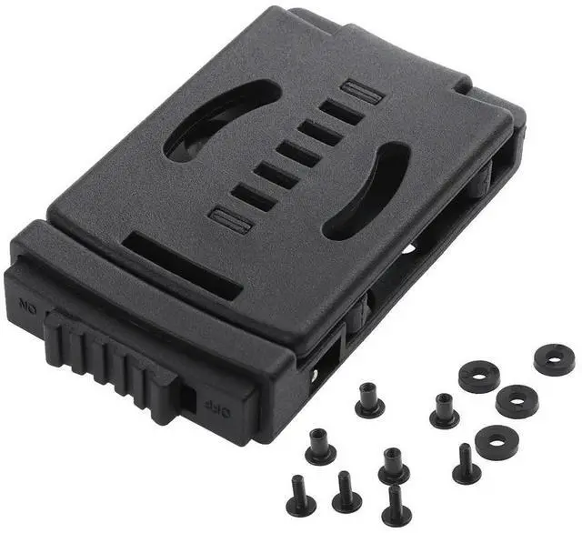 Alt view image 2 of 4 - Multi-functional K Sheath Clip Belt Scabbard Kit Waist Back Clamp Attach Knife Flashlight Hunting Camp Hiking EDC Outdoor Tool