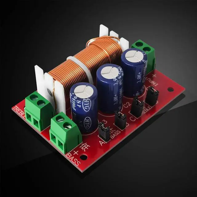 Alt view image 2 of 7 - 1-10Pcs YLY-2088 Double 2 Way 400W Adjustment Treble/Bass Frequency Divider Speaker Audio Crossover Filter Modules