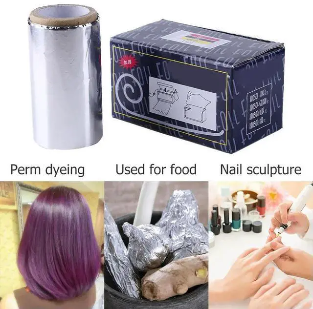Main image of Coloring Hairdressing Aluminum Foil Roll Practical Perm Tinfoil Hair Salon Beauty Supplies Barbershop Supplies