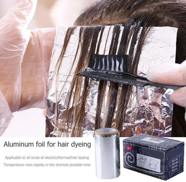 Alt view image 3 of 4 - Coloring Hairdressing Aluminum Foil Roll Practical Perm Tinfoil Hair Salon Beauty Supplies Barbershop Supplies