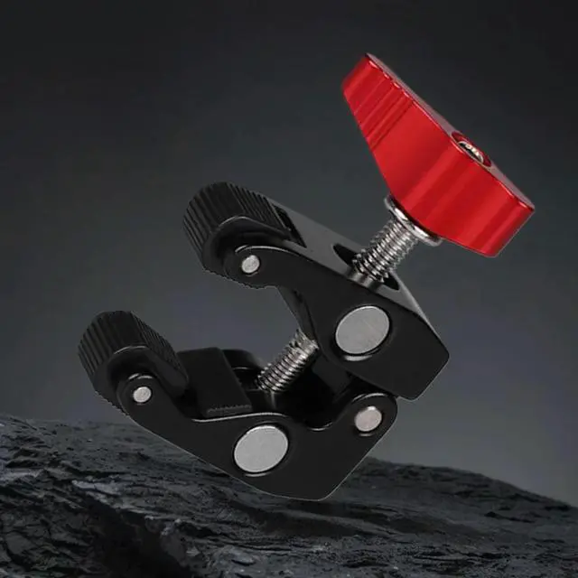 Alt view image 8 of 8 - l Super Clamp with 1/4in 3/8in Hole Articulated Arm Crab Claw Super Clip Holder for Studio Flash Light Camera Tripod Monopod