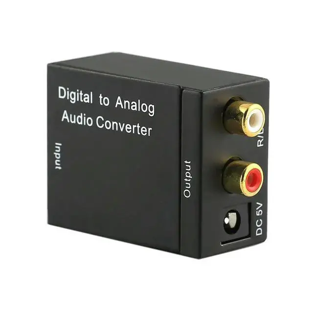 Alt view image 6 of 8 - Digital To Analog Audio Converter Digital Coaxial Toslink To Analog RCA L/R Adapter Optical Coax Toslink RCA Audio Adapter