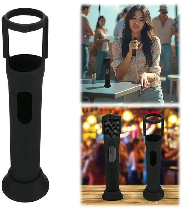 Alt view image 5 of 8 - Silicone Case Anti-Rolling Mic Sleeves Microphone Case for JBL PartyBox Wireless Microphone