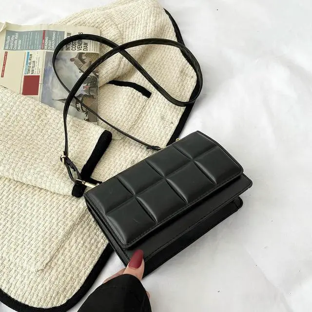 Alt view image 4 of 7 - PU Leather Women Bag Flap Small Shoulder Bags Socket Design Messenger for Women Birthday Holiday Party Gifts