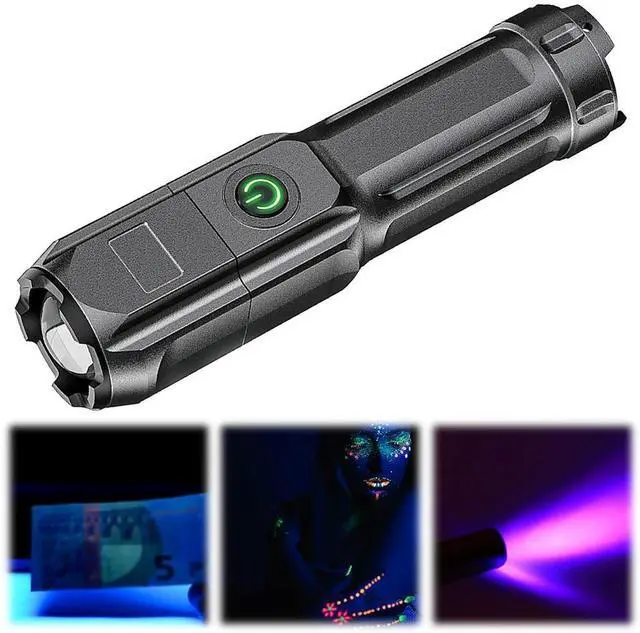 Main image of 395nm Ultraviolet Blacklight USB Rechargeable Torch Light Portable Pet Urine Detector for Dog/Cat Urine Dry Stains Bed Bug