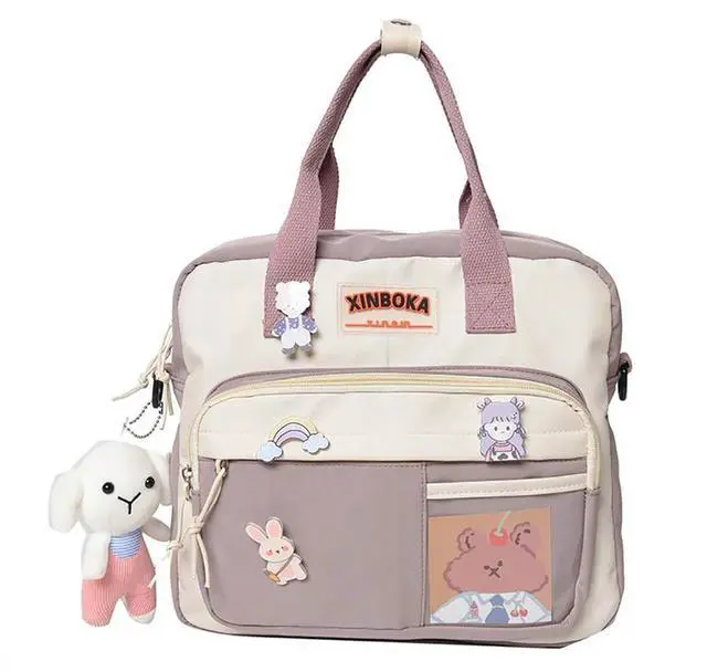 Main image of Korean Student Schoolbag Japanese Nylon Backpack Girl Travel Totes Shoulder Bags for Women Students Shopping Travel