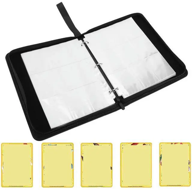 Alt view image 3 of 8 - Cards Colletction Album Double Sided Collection Binder Folder Side-Loading Page for Pokemon TCG MTG Other Game Cards Sport Cards